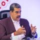 Fotografía cedida por Palacio de Miraflores del presidente de Venezuela, Nicolás Maduro, hablando durante un acto de gobierno este lunes, en Caracas (Venezuela). EFE/ Marcelo Garcia / Palacio Miraflores