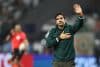 El entrenador de Palmeiras, el portugués Abel Ferreira, agradece a los hinchas su apoyo en el juego de vuelta de la semifinal de la Copa Libertadores ante Liga de Quito en el estadio Allianz Parque, en Sao Paulo. EFE/Isaac Fontana