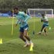 Jugadores de la selección nacional de Brasil en acción durante una sesión de entrenamiento en el Estadio Goyang en Goyang, provincia de Gyeonggi-do, Corea del Sur. Brasil se está preparando para un partido amistoso contra Corea del Sur en el Estadio Mundialista de Sangam en Seúl. EFE/EPA/JEON HEON-KYUN