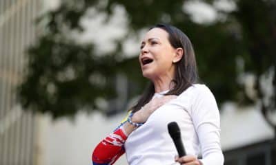 Fotografía de archivo de la líder opositora venezolana María Corina Machado. EFE/ Ronald Pena R.