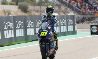 Foto de archivo del piloto brasileño de Moto2 Diogo Moreira. EFE/Javier Cebollada