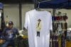 Fotografía de una camiseta con la imagen de San Jos´´e Gregorio Hernández en las inmediaciones de la iglesia La Candelaria este sábado, en Caracas (Venezuela). EFE/ Miguel Gutiérrez