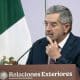 El secretario de Relaciones Exteriores de México, Juan Ramón de la Fuente, habla en una rueda de prensa en la Cancillería de México, en Ciudad de México (México). Imagen de archivo. EFE/ José Méndez