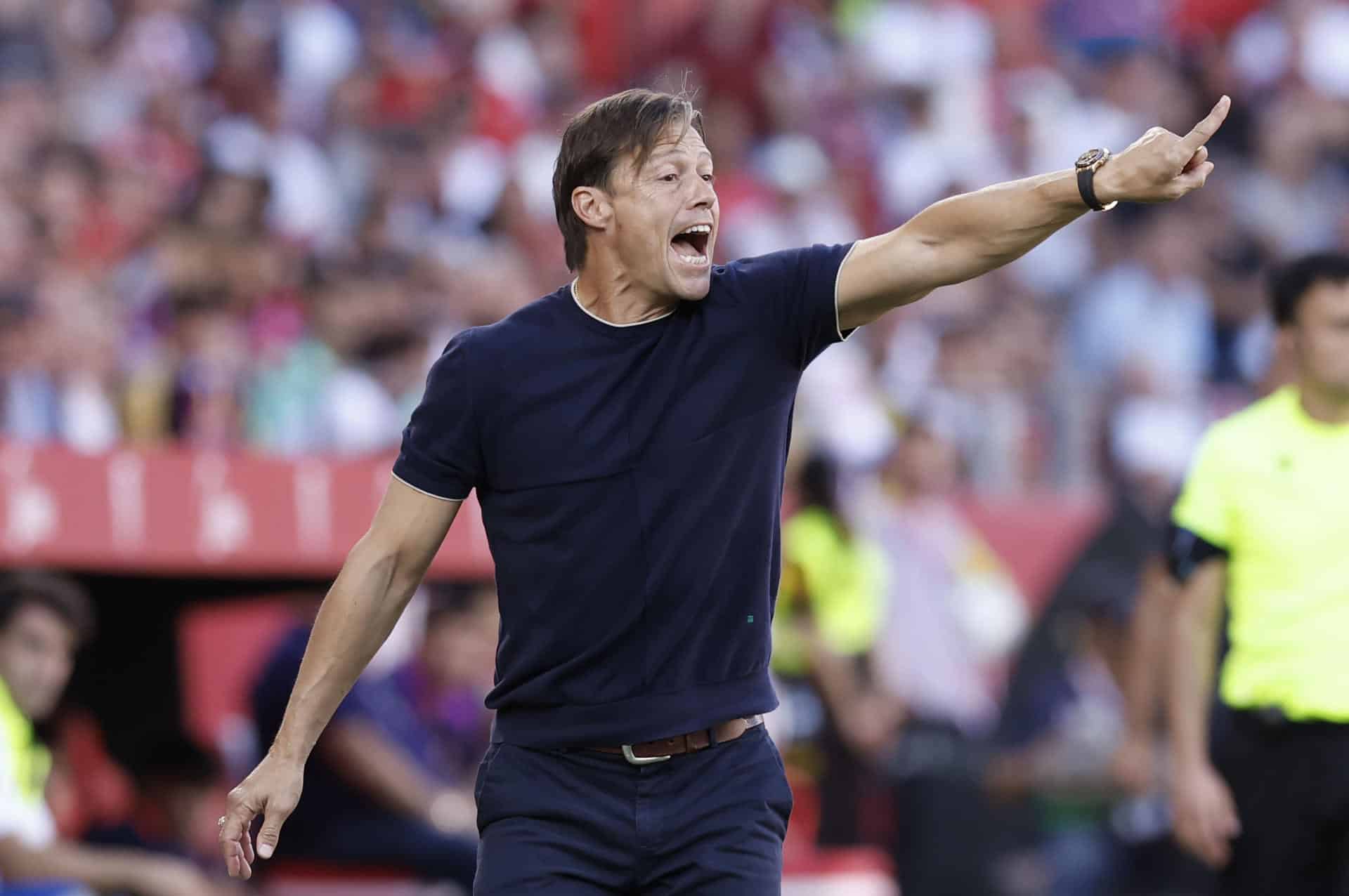 El entrenador del Sevilla, el argentino Matías Almeyda. EFE/Julio Muñoz