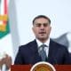 El secretario de Seguridad y Protección Ciudadana, Omar García Harfuch, habla en la rueda de prensa diaria de la presidenta de México, Claudia Sheinbaum, este martes, en Palacio Nacional de la Ciudad de México (México). EFE/Mario Guzmán