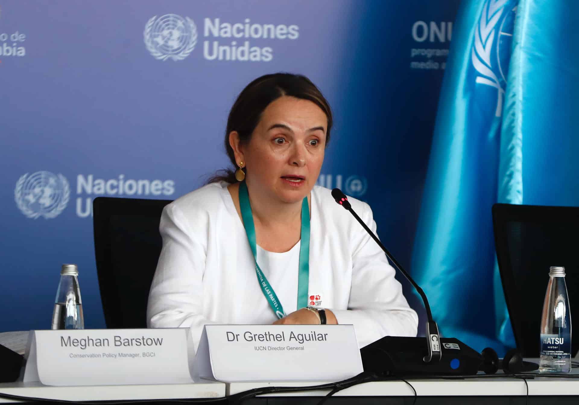 La directora general de la Unión Internacional para la Conservación de la Naturaleza (UICN), Grethel Aguilar, en una fotografía de archivo. EFE/ Ernesto Guzmán
