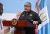 El ministro de Gobernación (Interior) de Guatemala, Francisco Jiménez, habla en una rueda de prensa este 13 de octubre de 2025, en el Palacio Nacional de la Cultura en Ciudad de Guatemala (Guatemala). EFE/ Mariano Macz