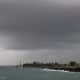 Fotografía de la lluvia el 25 de octubre de 2025 durante el paso del huracán Melissa este sábado, en Santo Domingo (República Dominicana). EFE/ Orlando Barría