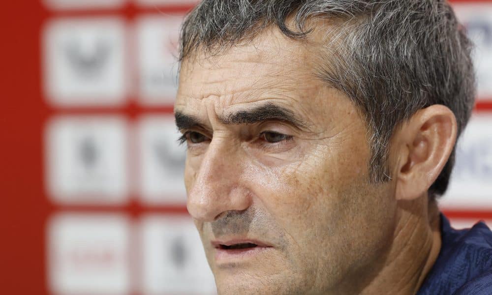 El entrenador del Athletic, Ernesto Valverde, durante la rueda de prensa previa al partido liguero del domingo ante el Elche. EFE/Miguel Toña