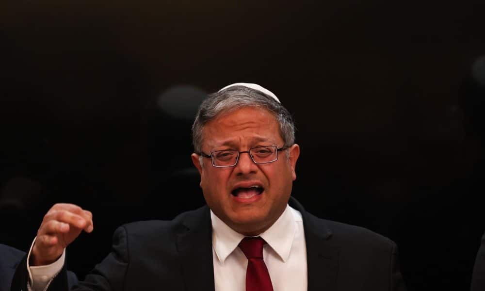 El ministro ultranacionalista de Seguridad Nacional de Israel, el colono Itamar Ben Gvir, en una imagen de archivo. EFE/EPA/ATEF SAFADI