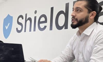 El cofundador de Shield Luis Carchi habla durante una entrevista con EFE este lunes, en Miami (Estados Unidos). EFE/ Alberto Boal