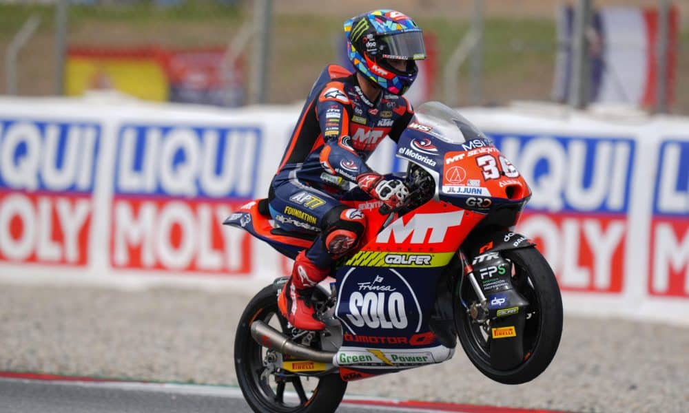 Foto de archivo del piloto español de Moto3 Ángel Piqueras (KTM). EFE/ Siu Wu