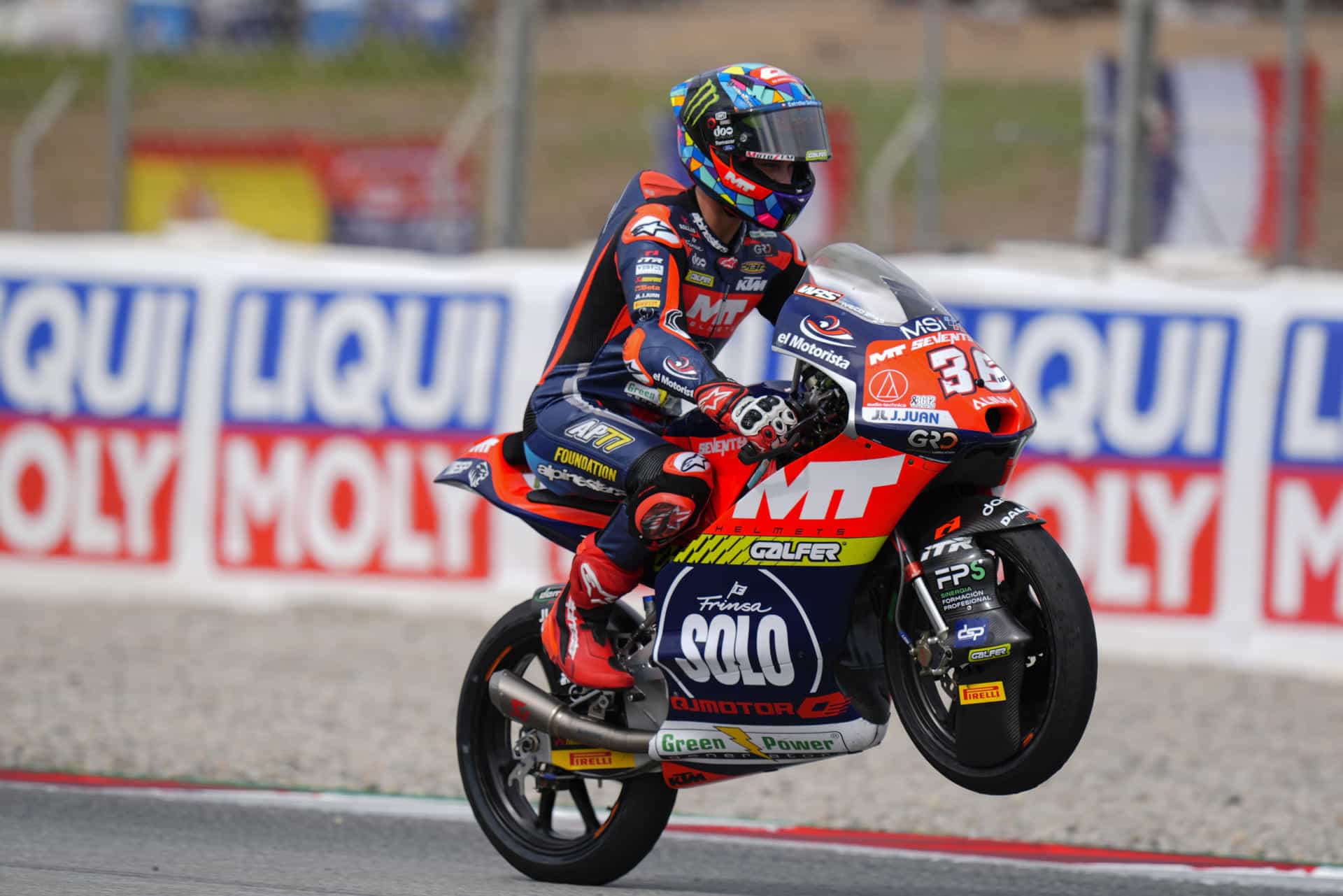 Foto de archivo del piloto español de Moto3 Ángel Piqueras (KTM). EFE/ Siu Wu
