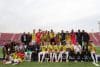 Jugadores de la selección sub-20 de Colombia celebran este sábado la conquista del tercer puesto del Mundial juvenil de Chile tras derrotar por 1-0 a la de Francia en el estadio Nacional Julio Martínez Prádanos, de Santiago. EFE/ Ailen Díaz