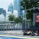 SINGAPORE (Singapore), 03/10/2025.- Red Bull Racing driver Yuki Tsunoda of Japan in action during a free practice session for the Formula One Singapore Grand Prix in Singapore, 03 October 2025. The 2025 Formula 1 Singapore Grand Prix is held at the Marina Bay Street Circuit on 05 October. (Fórmula Uno, Japón, Singapur) EFE/EPA/TOM WHITE