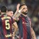 El delantero del Levante José Luis Morales celebra tras marcar el segundo gol ante el Barcelona. Imagen de archivo. EFE/Andreu Esteban