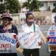 Imagen de archivo tomada en Bangkok, Tailandia, el 16 de octubre de 2025, durante una manifestación para condenar el uso de minas terrestres por parte de Camboya. EFE/EPA/RUNGROJ YONGRIT