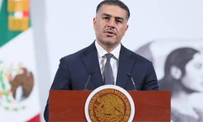 El secretario de Seguridad y Protección Ciudadana de México, Omar García Harfuch, habla en una rueda de prensa en Ciudad de México (México). Imagen de archivo. EFE/ Mario Guzmán