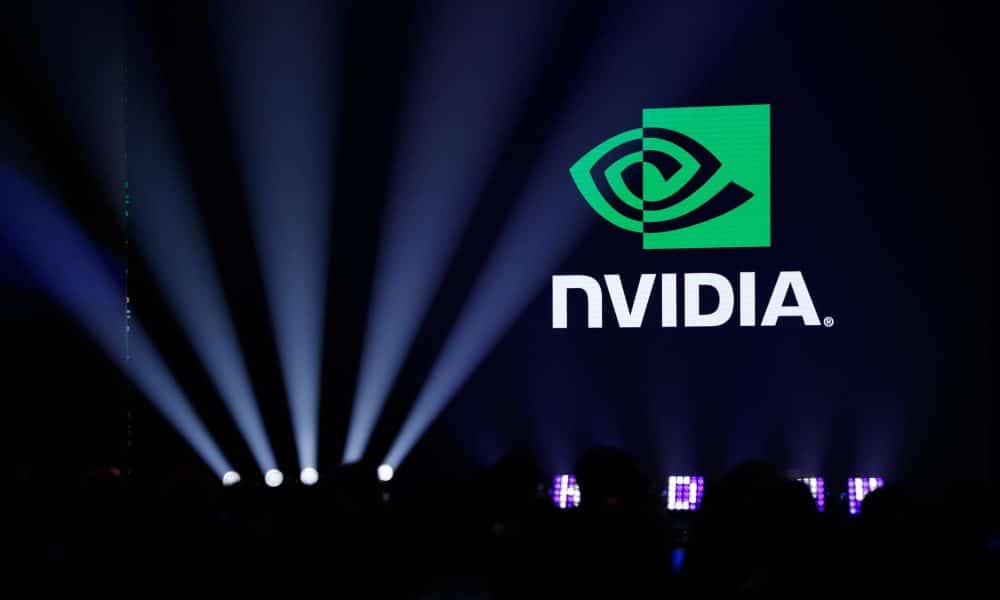 Foto de archivo del logo de Nvidia. EFE//RITCHIE B. TONGO