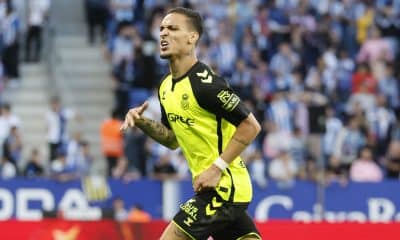 El delantero del Betis Antony dos Santosen el RCDE Stadium de Cornellá de Llobregat (Barcelona) en foto de archivo de Andreu Dalmau. EFE