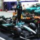 El piloto brtiánico de Mercedes Russell en el circuito de Marina Bay en Singapur. EFE/EPA/FAZRY ISMAI
