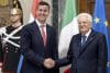 El presidente de Paraguay, Santiago Peña (i), se ha reunido este miércoles en Roma con su homólogo italiano, Sergio Mattarella, en el último día de una visita oficial con la que pretende "estrechar los vínculos" bilaterales con el país. EFE/ Paolo Giandotti/Ufficio per la Stampa De La Comunicazione Della Presidenza Della Repubblica SOLO USO EDITORIAL/SOLO DISPONIBLE PARA ILUSTRAR LA NOTICIA QUE ACOMPAÑA (CRÉDITO OBLIGATORIO)