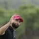 El golfista español Jon Rahm saluda al público durante su participación en la cuarta jornada del Abierto de España de golf en el Club de Campo Villa de Madrid. EFE/ Sergio Pérez