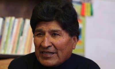 Fotografía de archivo del expresidente de Bolivia Evo Morales (2006-2019), durante una entrevista con EFE, en Calamarca (Bolivia). EFE/Luis Gandarillas
