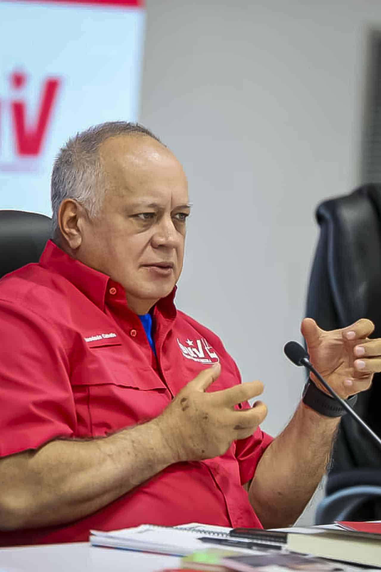 Fotografía cedida por el Ministerio de Interior, Justicia y Paz que muestra al secretario general del Partido Socialista Unido de Venezuela (PSUV), Diosdado Cabello.EFE/ Ministerio de Interior, Justicia y Paz /