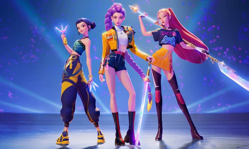 Fotograma cedido por Netflix donde aparecen los personajes (de i a d) Zoey, Rumi y Mira de la serie de animación 'KPop Demon Hunters' ('Las guerreras k-pop'). EFE/Netflix /SOLO USO EDITORIAL /NO VENTAS /SOLO DISPONIBLE PARA ILUSTRAR LA NOTICIA QUE ACOMPAÑA /CRÉDITO OBLIGATORIO