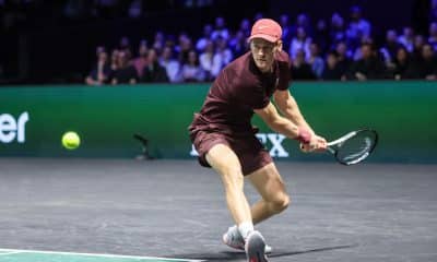 Jannik Sinner durante su partido contra Francisco Cerundolo.EFE/EPA/CHRISTOPHE PETIT TESSON
