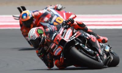El piloto italiano Marco Bezzecchi, durante la clasificación para el Gran Premio de Indonesia de MotoGP que se disputa en el circuito de Mandalika. EFE/EPA/ADI WEDA