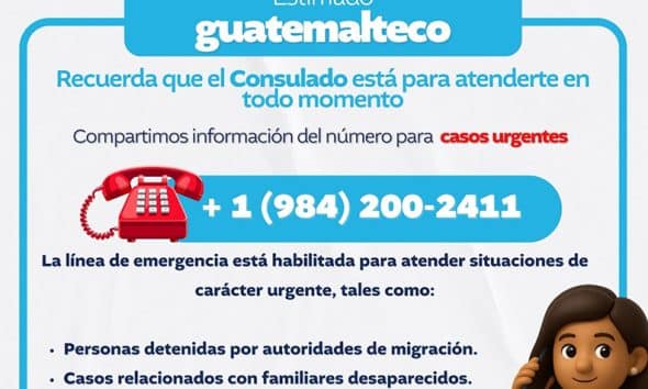 Activan línea de emergencia para familias