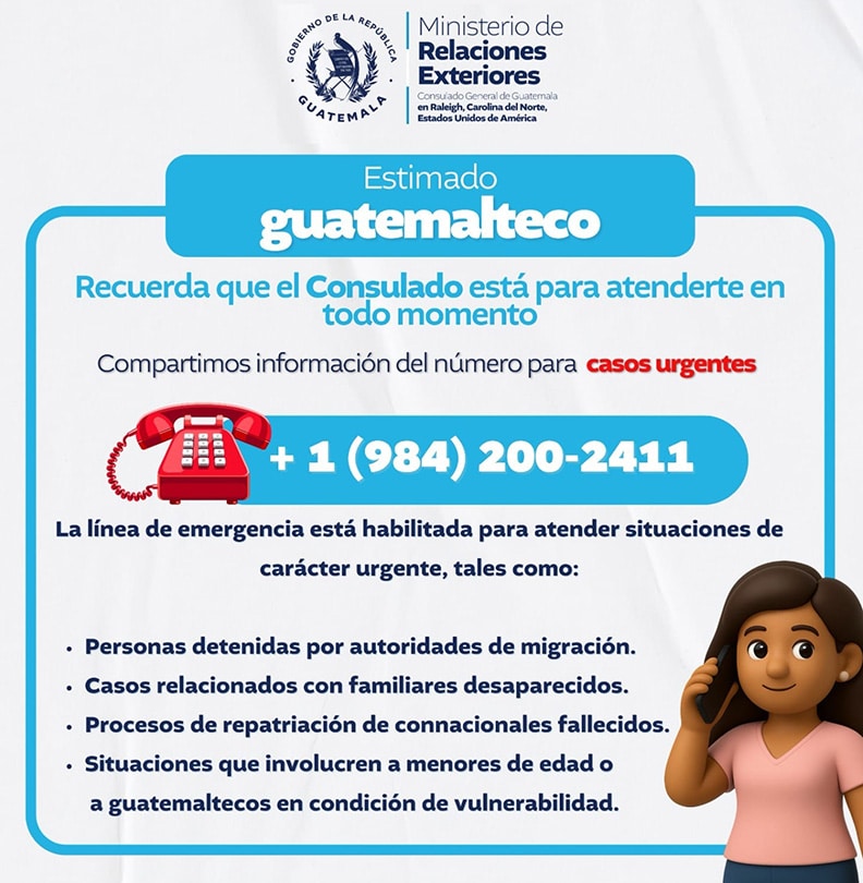 Activan línea de emergencia para familias