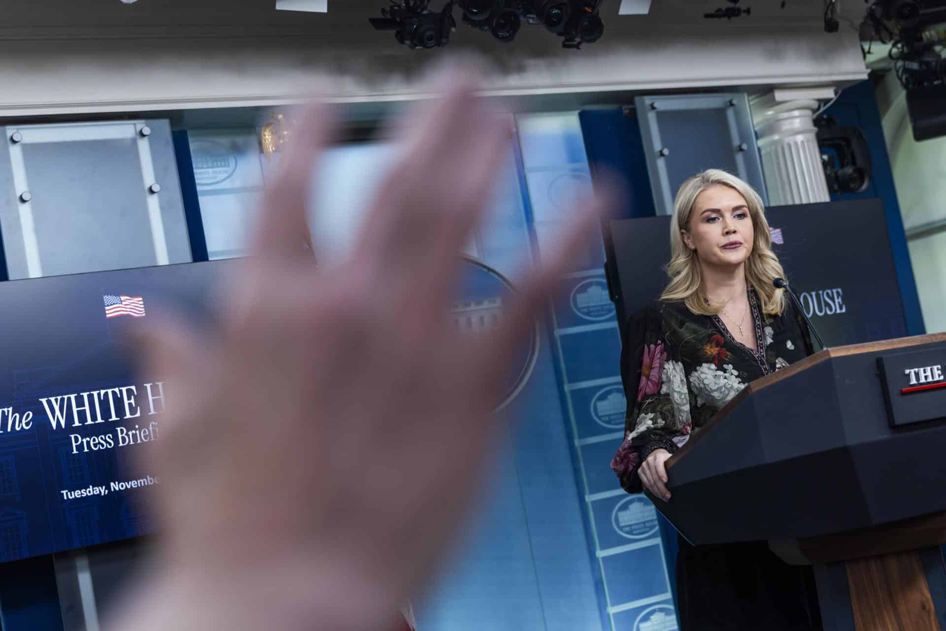 La portavoz del Gobierno de Donald Trump, Karoline Leavitt. EFE/Jim Lo Scalzo