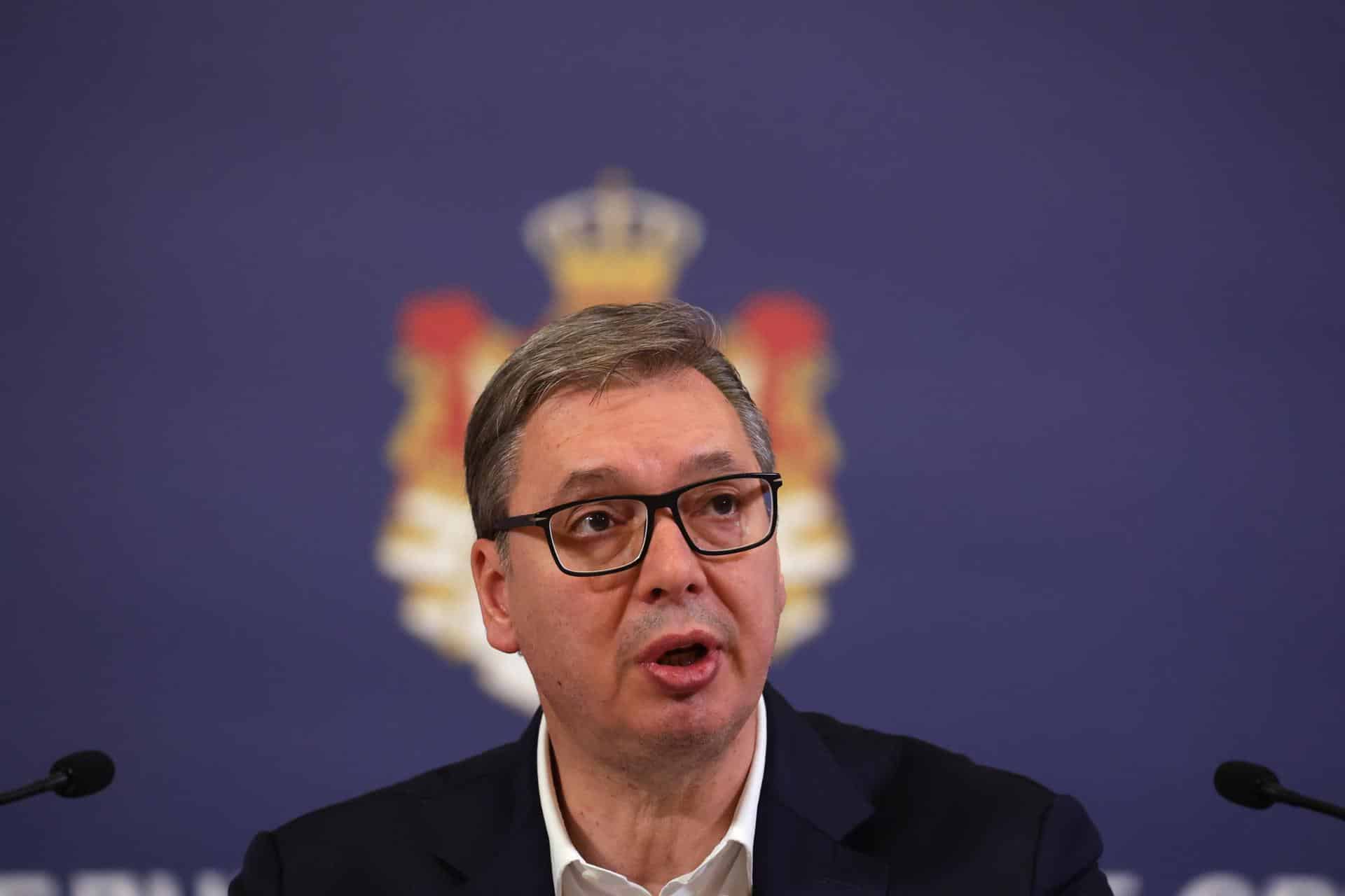 Imagen de Archivo del presidente de Serbia, Aleksandar Vucic.
 EFE/EPA/ANDREJ CUKIC