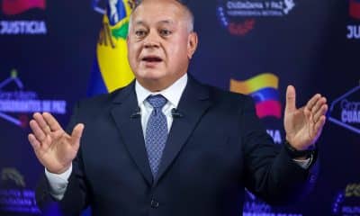 Fotografía de archivo del ministro de Interior, Justicia y Paz de Venezuela, Diosdado Cabello, durante una rueda de prensa, en Caracas (Venezuela). EFE/ Miguel Gutiérrez