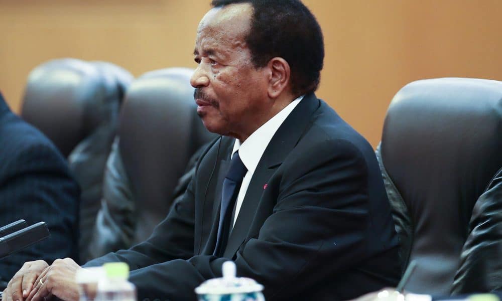 Imagen de archivo del presidente de Camerún, Paul Biya, durante una visita de Estado a China en 2018.EPA/Lintao Zhang