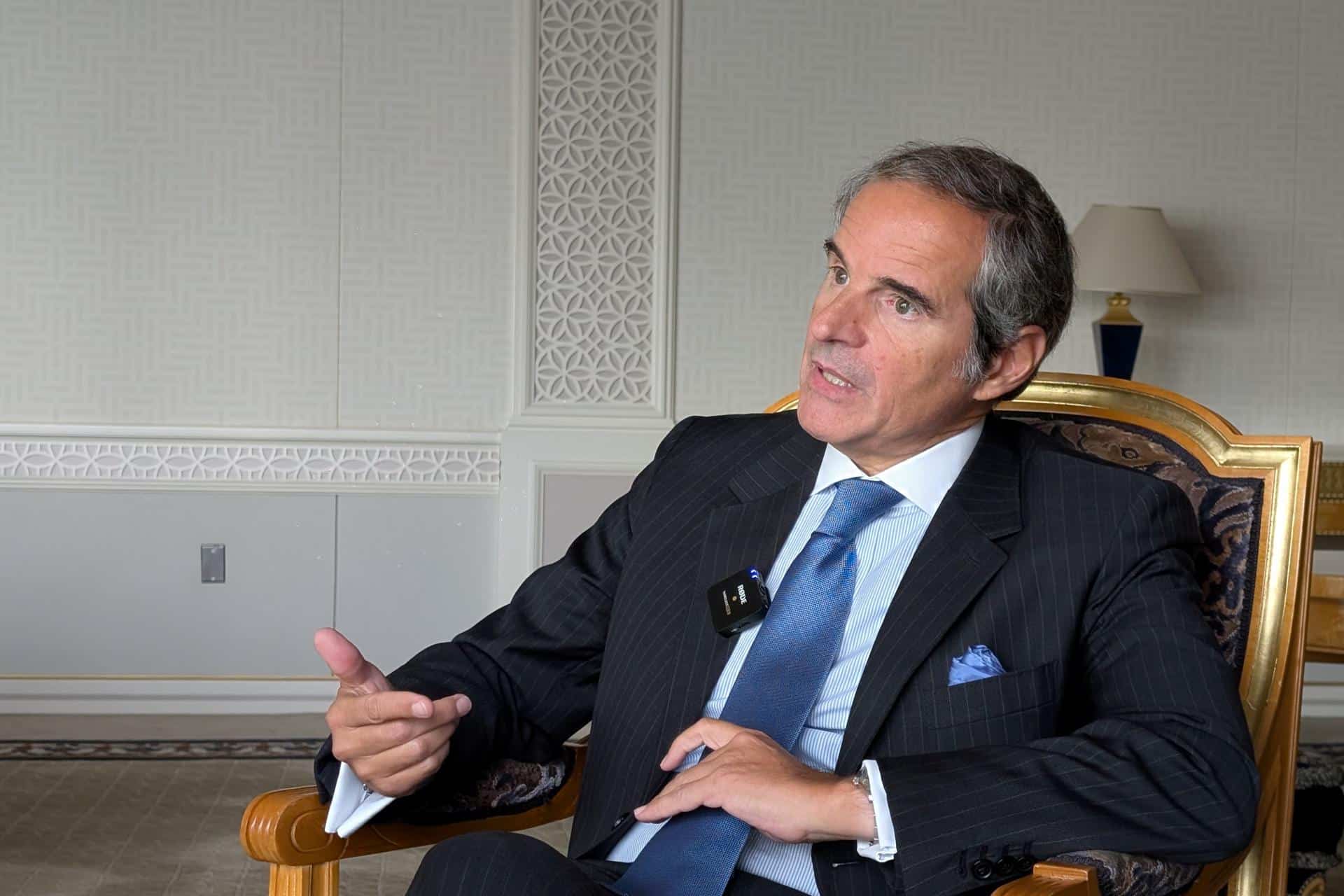 Imagen del  director general del Organismo Internacional de la Energía Atómica (OIEA), el argentino Rafael Grossi. 
EFE/ Eduard Ribas