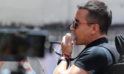 Fotografía de archivo, tomada el pasado 12 de agosto, del presidente de Ecuador, Daniel Noboa, durante una movilización, en Quito (Ecuador). EFE/José Jácome