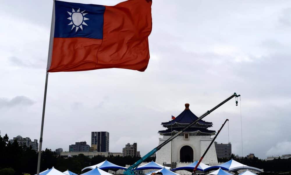 Fotografía de archivo de la bandera de Taiwán. EFE/RITCHIE B. TONGO