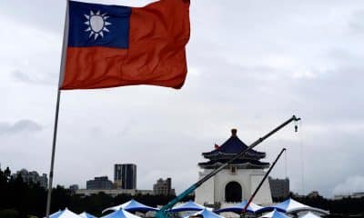 Fotografía de archivo de la bandera de Taiwán. EFE/RITCHIE B. TONGO