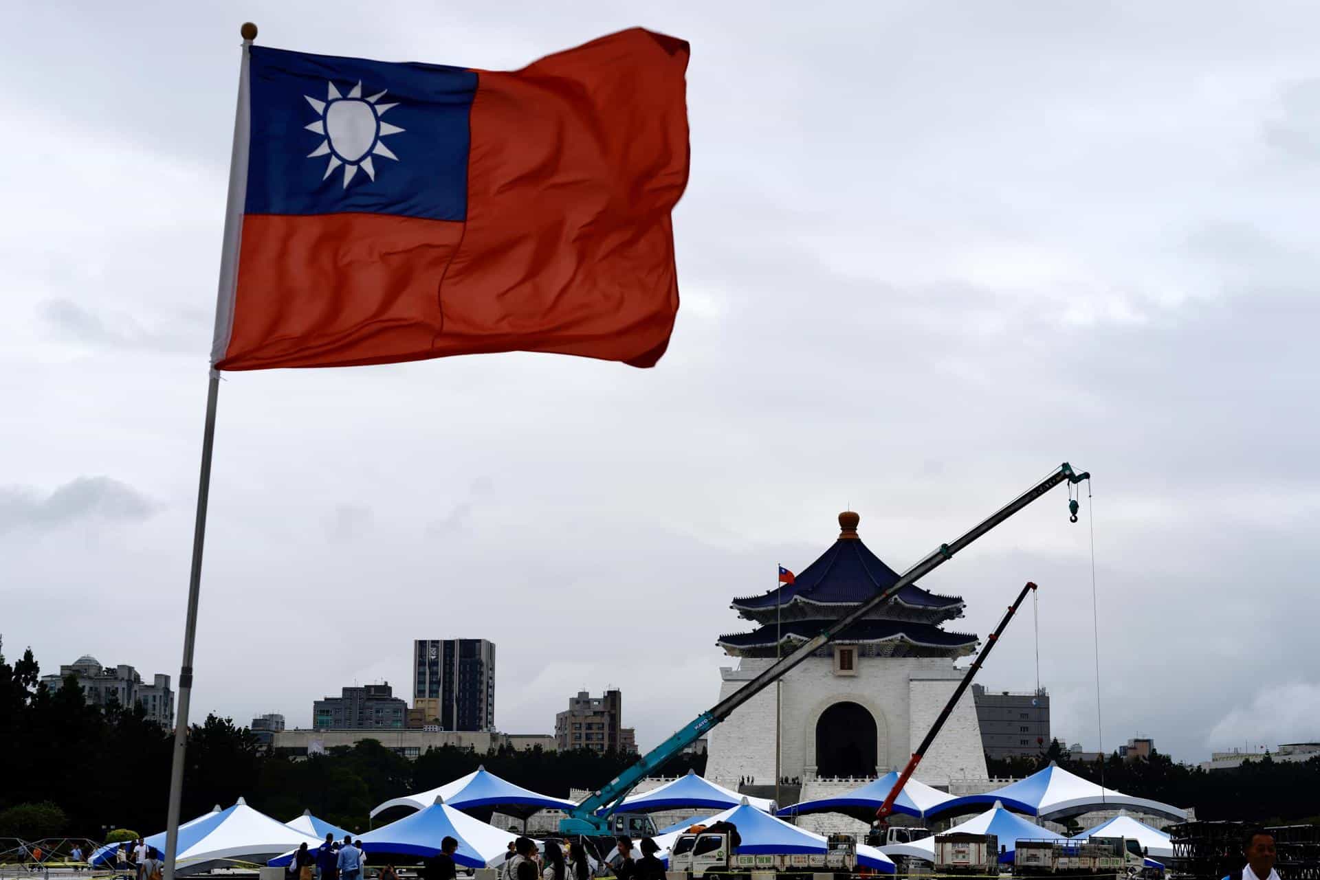 Fotografía de archivo de la bandera de Taiwán. EFE/RITCHIE B. TONGO