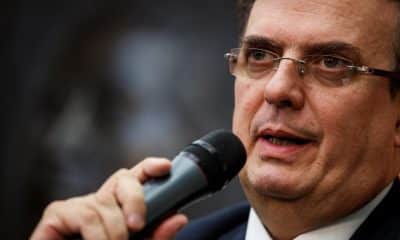 Fotografía de archivo donde aparece Marcelo Ebrard. EFE/SHAWN THEW