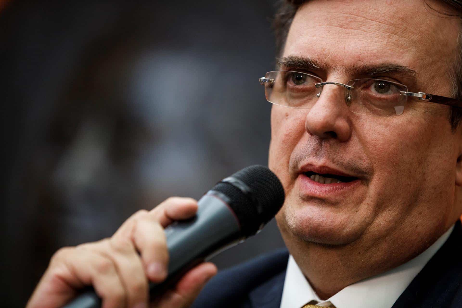 Fotografía de archivo donde aparece Marcelo Ebrard. EFE/SHAWN THEW