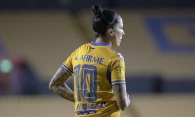 Fotografía de archivo donde aparece la jugadora de Tigres Jennifer Hermoso. EFE/ Antonio Ojeda