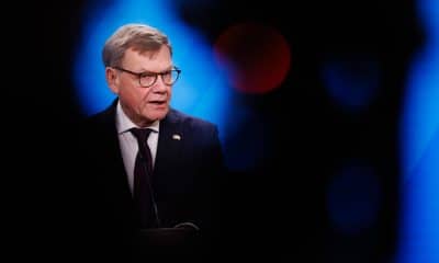 El ministro de Asuntos Exteriores alemán Johann Wadephul habla durante una conferencia de prensa con su homólogo jordano en el Ministerio de Asuntos Exteriores alemán en Berlín, Alemania, 25 de noviembre de 2025. El ministro de Asuntos Exteriores de Jordania llegó a Berlín para participar en el Foro de Política Exterior de Berlín y para conversaciones bilaterales con su homólogo alemán. (Alemania, Jordania) EFE/EPA/CLEMENS BILAN