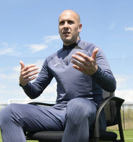 Foto de archivo del entrenador español Adrián González, quien este sábado ha conducido al Washington Spirit a la final de la Liga Nacional de Fútbol Femenino (NWSL). EFE/Lenin Nolly