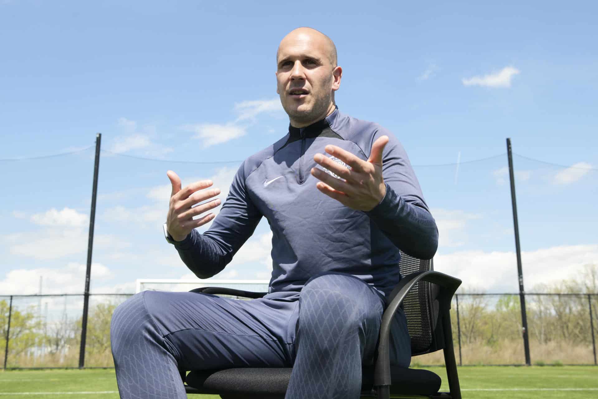 Foto de archivo del entrenador español Adrián González, quien este sábado ha conducido al Washington Spirit a la final de la Liga Nacional de Fútbol Femenino (NWSL). EFE/Lenin Nolly