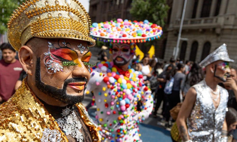 Una persona posa durante la edición18 de la Santiago Parade "por la igualdad LGTBIQ+ y contra los discursos de odio y la ultraderecha este sábado, en Santiago (Chile). EFE/ Ailen Díaz